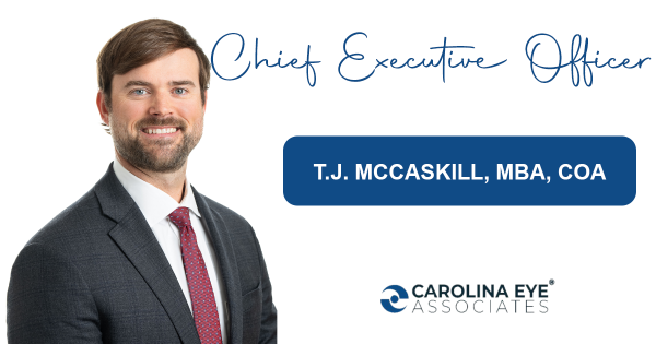 A photo of T.J. McCaskill, Carolina Eye's new CEO.